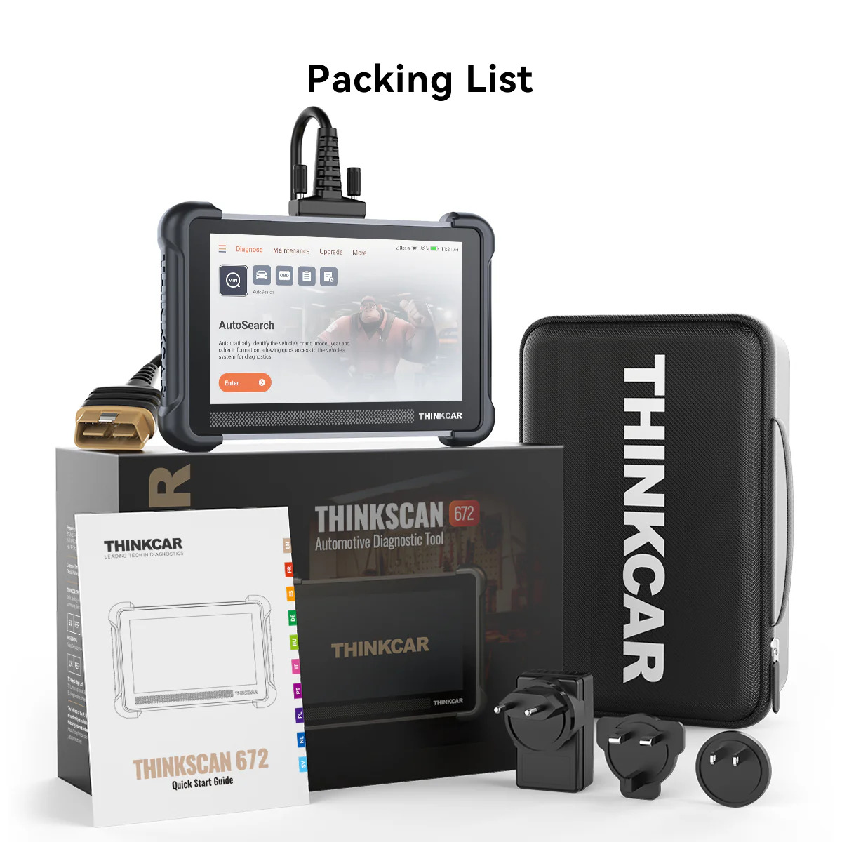 THINKCAR THINKSCAN 672 universali diagnostikos įranga